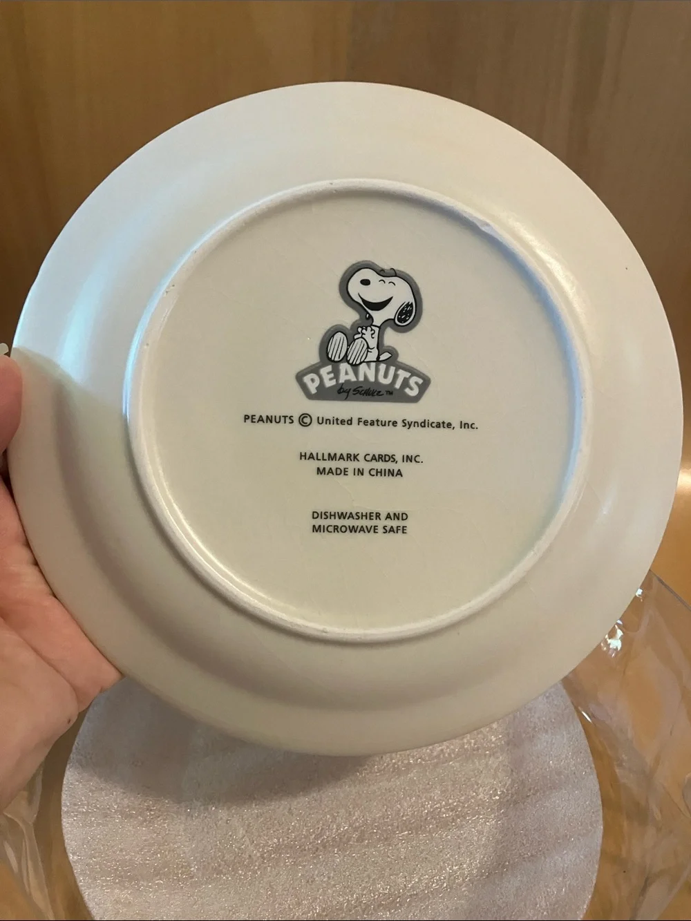 Hallmark Peanuts Porcelain Dessert Plate Set - 4 Winter Scenes
